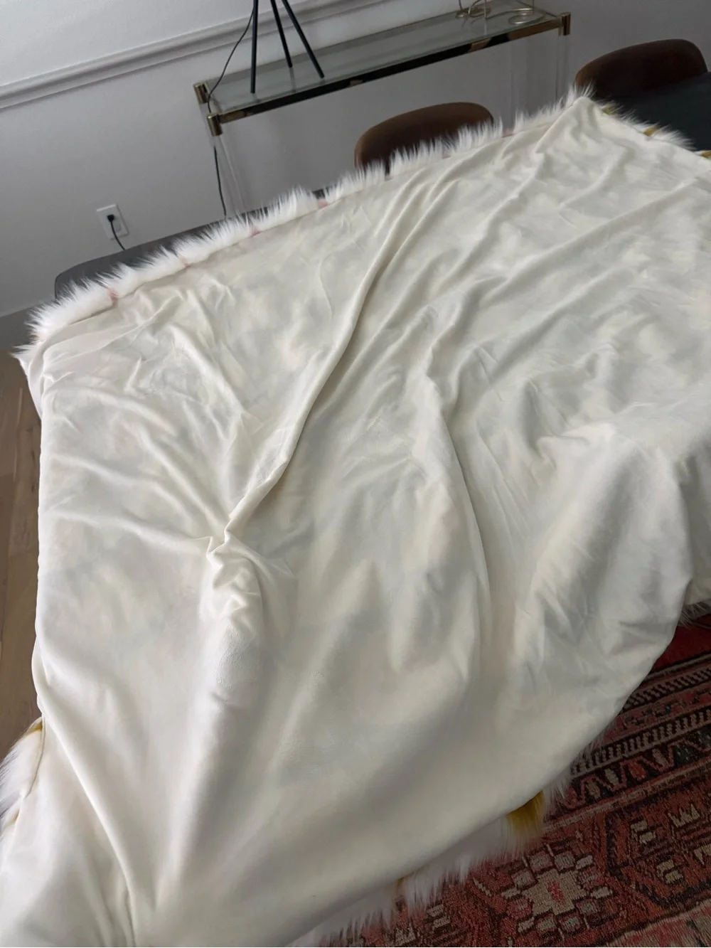 Anthropologie Coren Faux Fur Throw